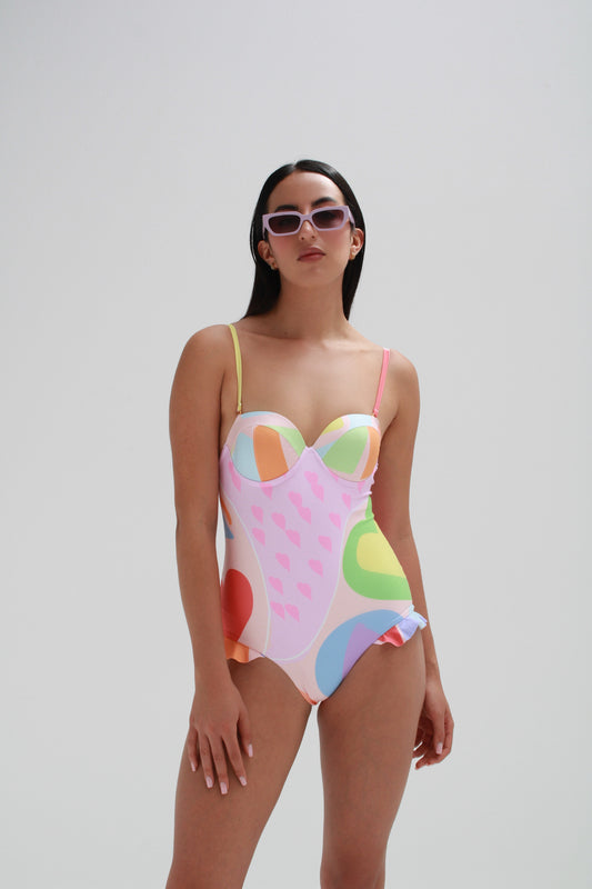BUSTIER COTTON ONE-PIECE · Perfect Sculpting Fit