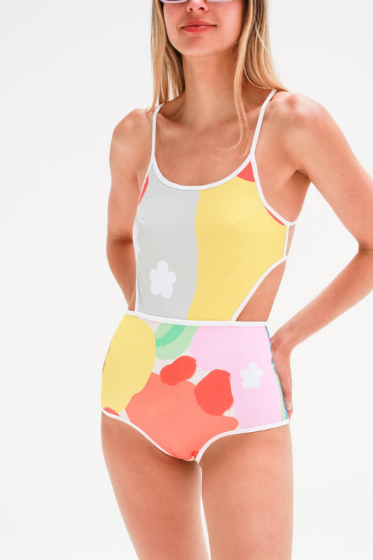 Halo Red Garden One-Piece · Figure-embracing silhouette