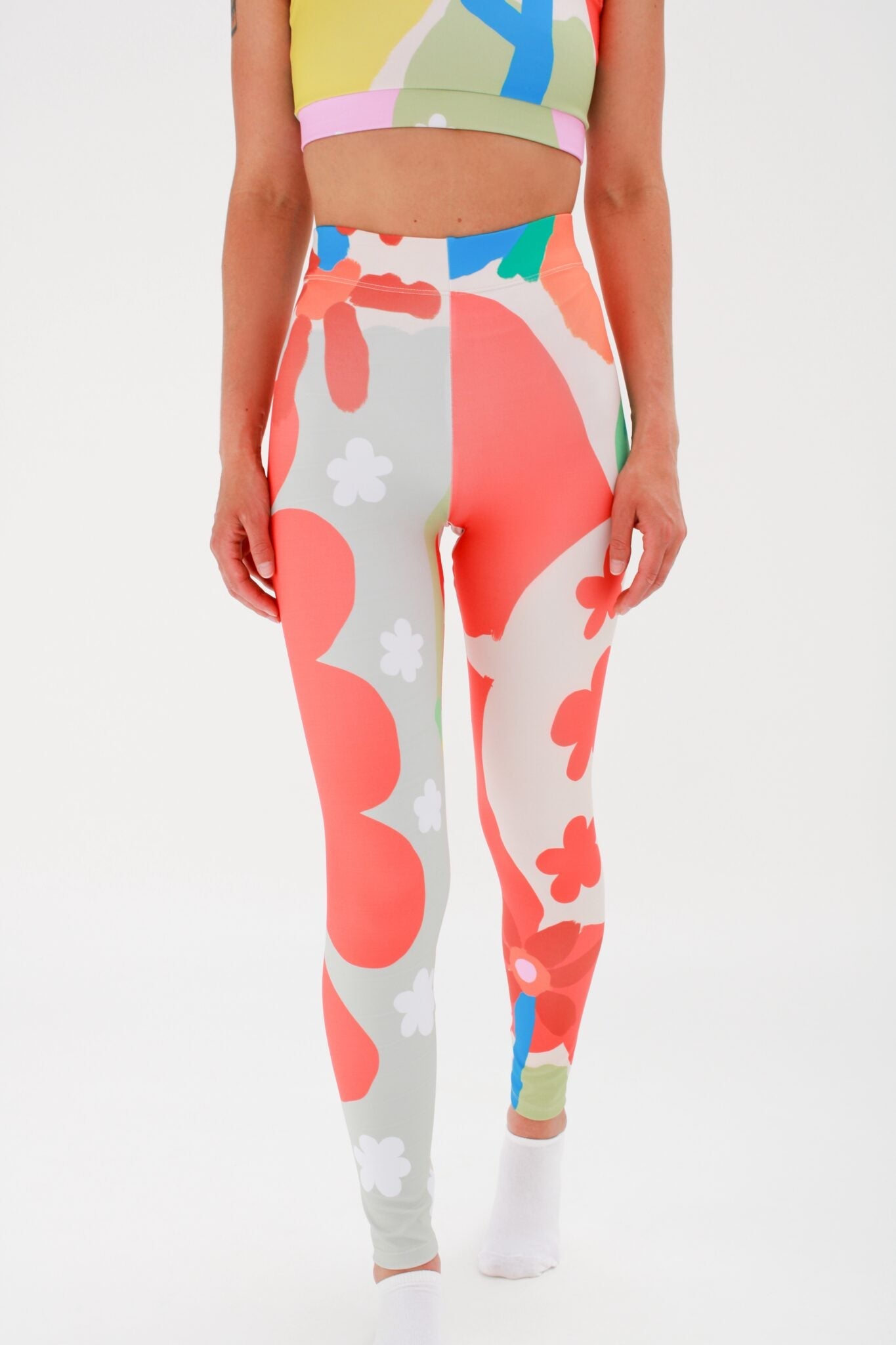 Red Flower Lycra · Flattering Cut