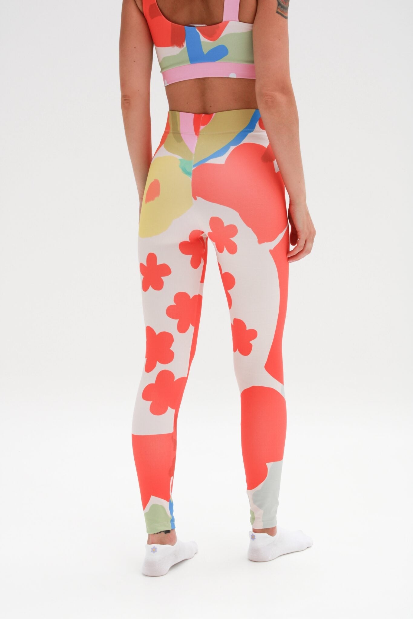 Red Flower Lycra · Flattering Cut